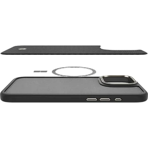 Черно-бежевый чехол MagSafe Spigen Enzo Aramid для iPhone 16 Pro - Фото 9