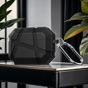Чехол с карабином iLoungeMax Ultra Hybrid Case Black для AirPods Pro 3 - Фото 4