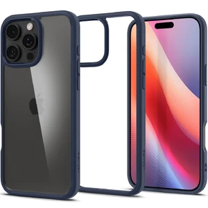 Прозрачный синий чехол Spigen Ultra Hybrid для iPhone 16 Pro Max 8809971229333 - Фото 1