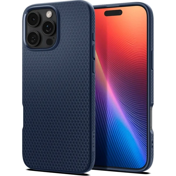 Синій чохол Spigen Liquid Air для iPhone 16 Pro в Запоріжжі