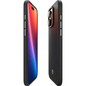 Черно-бежевый чехол MagSafe Spigen Enzo Aramid для iPhone 16 Pro - Фото 7