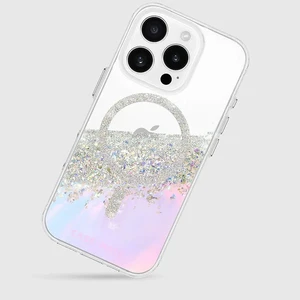 Прозрачный чехол с серебром Case-Mate Karat MagSafe для iPhone 16 Pro - Фото 11