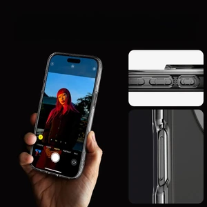 Прозрачный белый чехол Spigen Crystal Hybrid Mag для iPhone 16 Pro Max - Фото 10
