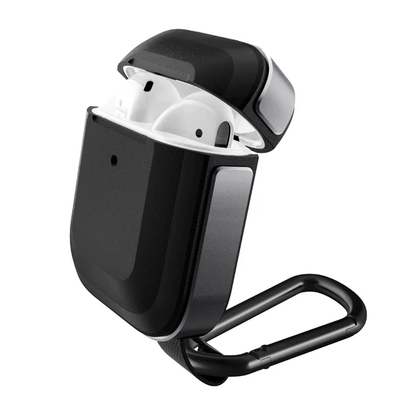 Протиударний чохол з карабіном X-Doria Defense Trek Black для Apple AirPods