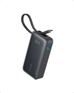 Компактний повербанк Anker Nano Power Bank Black з потужністю 30W та USB-C, 10000mAh