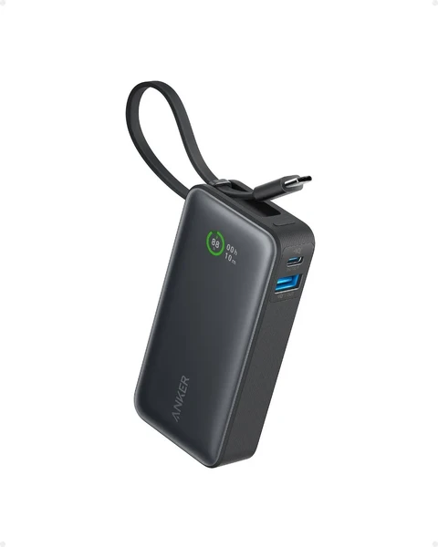 Компактний повербанк Anker Nano Power Bank Black з потужністю 30W та USB-C, 10000mAh