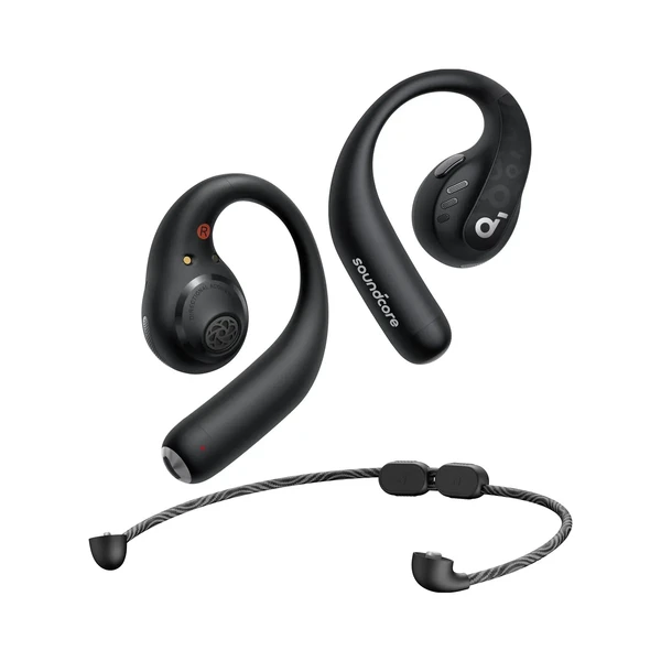 Професійні спортивні бездротові навушники Anker Soundcore AeroFit Pro Black з LDAC, Bluetooth 5.3