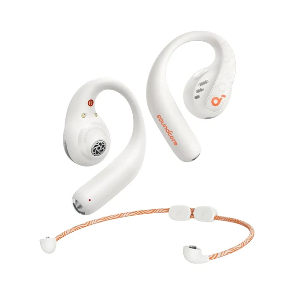 Професійні спортивні бездротові навушники Anker Soundcore AeroFit Pro Calm White з LDAC, Bluetooth 5.3