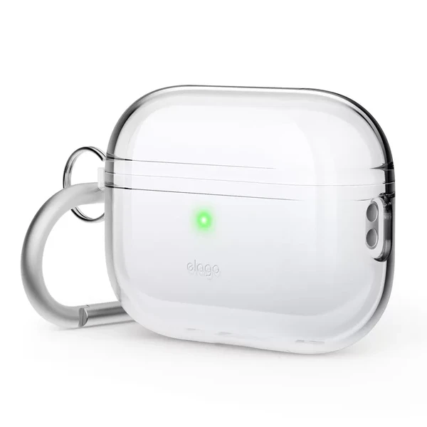 Прозрачный силиконовый чехол с карабином elago Clear Hang Case Clear для AirPods Pro 2 в Житомире