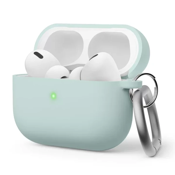 Силіконовий чохол із карабіном elago Liquid Hybrid Hang Case Mint для AirPods Pro 2