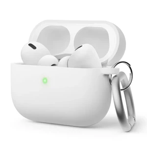 Силиконовый чехол с карабином elago Liquid Hybrid Hang Case White для AirPods Pro 2