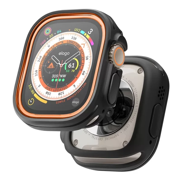 Захисний чохол elago Duo Case Black/Orange для Apple Watch Ultra 49mm