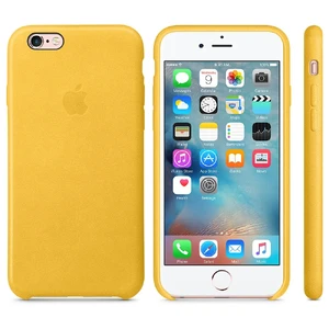 Шкіряний чохол Apple Leather Case Marigold (MMM22) для iPhone 6s - Фото 3