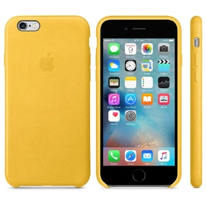 Шкіряний чохол Apple Leather Case Marigold (MMM22) для iPhone 6s - Фото 5