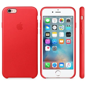 Шкіряний чохол Apple Leather Case (PRODUCT) RED (MKXX2) для iPhone 6s - Фото 3
