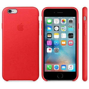 Шкіряний чохол Apple Leather Case (PRODUCT) RED (MKXX2) для iPhone 6s - Фото 4