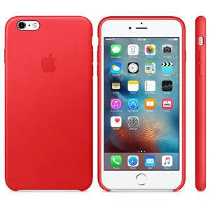 Кожаный чехол Apple Leather Case (PRODUCT) RED (MKXG2) для iPhone 6s Plus - Фото 2