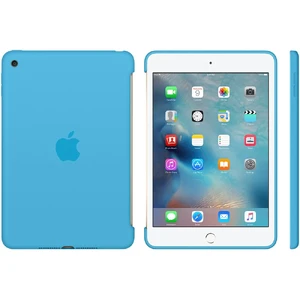 Силиконовый чехол Apple Silicone Case Blue (MLD32) для iPad mini 4 - Фото 5