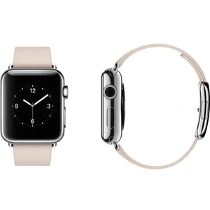 Смарт-годинник Apple Watch 38mm Stainless Steel з ремінцем Soft Pink Modern Buckle - Фото 5