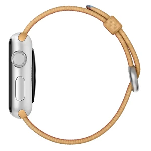 Ремешок Apple 41mm | 40mm | 38mm Gold | Royal Blue Woven Nylon (MM9M2) для Apple Watch - Фото 4