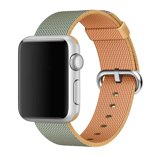Ремешок Apple 41mm | 40mm | 38mm Gold | Royal Blue Woven Nylon (MM9M2) для Apple Watch