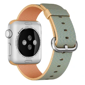 Ремешок Apple 41mm | 40mm | 38mm Gold | Royal Blue Woven Nylon (MM9M2) для Apple Watch - Фото 3