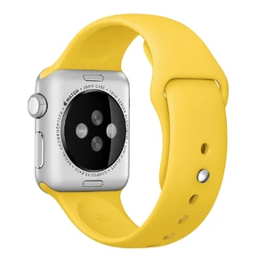 Ремінець Apple 41mm | 40mm | 38mm Yellow Sport Band S | M & M | L (MM7X2) для Apple Watch - Фото 4