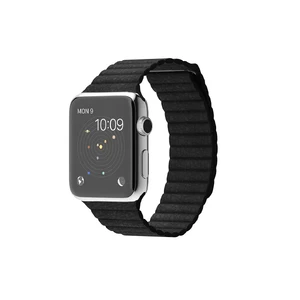 Смарт-годинник Apple Watch 42mm Black Leather Loop  - Фото 1