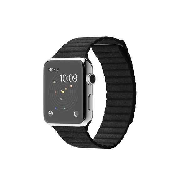Смарт-годинник Apple Watch 42mm Black Leather Loop