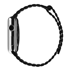 Смарт-годинник Apple Watch 42mm Black Leather Loop - Фото 4