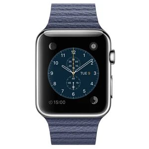 Смарт-часы Apple Watch 42mm Bright Blue Leather Loop - Фото 4