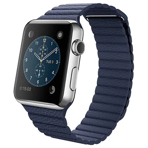 Смарт-часы Apple Watch 42mm Bright Blue Leather Loop - Фото 3