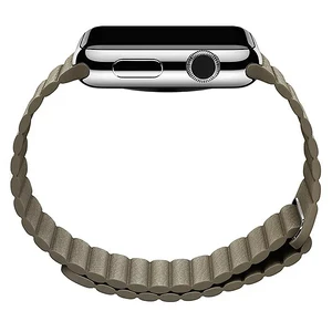 Смарт-часы Apple Watch 42mm Stone Leather Loop - Фото 5