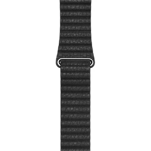 Ремешок Apple Leather Loop Black Medium (MJY52 | MQV62) для Apple Watch Ultra 49mm | 45mm | 44mm | 42mm - Фото 5