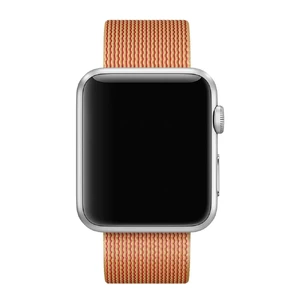 Ремешок Apple Ultra 49mm | 45mm | 44mm | 42mm Gold | Red Woven Nylon (MMA62) для Apple Watch - Фото 2