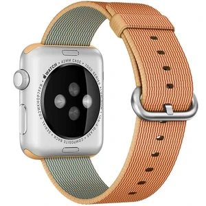 Ремешок Apple Ultra 49mm | 45mm | 44mm | 42mm Gold | Red Woven Nylon (MMA62) для Apple Watch - Фото 3