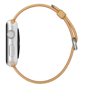 Ремінець Apple Ultra 49mm | 45mm | 44mm | 42mm Gold | Royal Blue Woven Nylon (MMA02) для Apple Watch - Фото 4