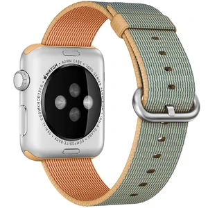 Ремінець Apple Ultra 49mm | 45mm | 44mm | 42mm Gold | Royal Blue Woven Nylon (MMA02) для Apple Watch - Фото 3