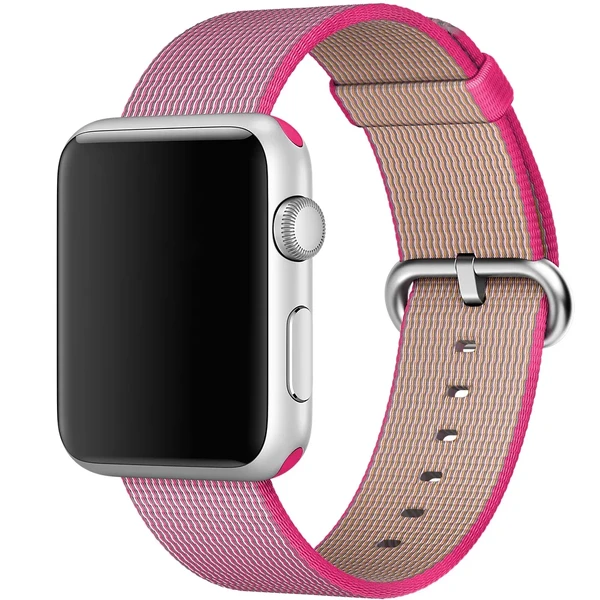 Ремешок Apple Ultra 49mm | 45mm | 44mm | 42mm Pink Woven Nylon (MMA22) для Apple Watch