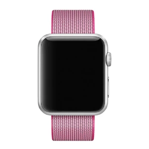 Ремешок Apple Ultra 49mm | 45mm | 44mm | 42mm Pink Woven Nylon (MMA22) для Apple Watch - Фото 2