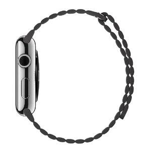 Ремешок Apple Leather Loop Storm Gray Medium (MMAQ2) для Apple Watch Ultra 49mm | 45mm | 44mm | 42mm - Фото 3