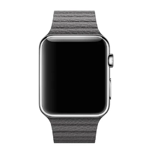 Ремешок Apple Leather Loop Storm Gray Medium (MMAQ2) для Apple Watch Ultra 49mm | 45mm | 44mm | 42mm - Фото 4