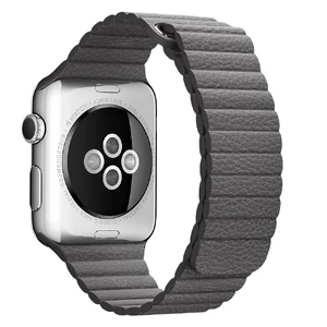 Ремешок Apple Leather Loop Storm Gray Medium (MMAQ2) для Apple Watch Ultra 49mm | 45mm | 44mm | 42mm - Фото 2