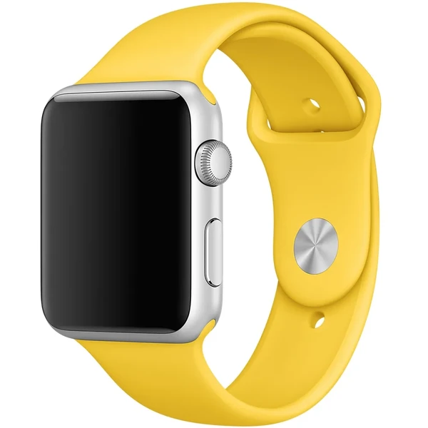 Ремешок Apple Ultra 49mm | 45mm | 44mm | 42mm Yellow Sport Band S | M&M | L (MM992) для Apple Watch в Тернополе