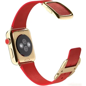 Смарт-годинник Apple Watch Edition 38mm 18-Karat Yellow Gold Modern Buckle Bright Red - Фото 6