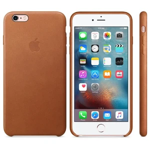 Кожаный чехол Apple Leather Case Saddle Brown (MKXC2) для iPhone 6 Plus | 6s Plus - Фото 5