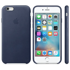 Кожаный чехол Apple Leather Case Midnight Blue (MKXU2) для iPhone 6s - Фото 4