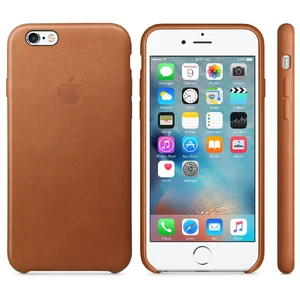 Кожаный чехол Apple Leather Case Saddle Brown (MKXT2) для iPhone 6s - Фото 2