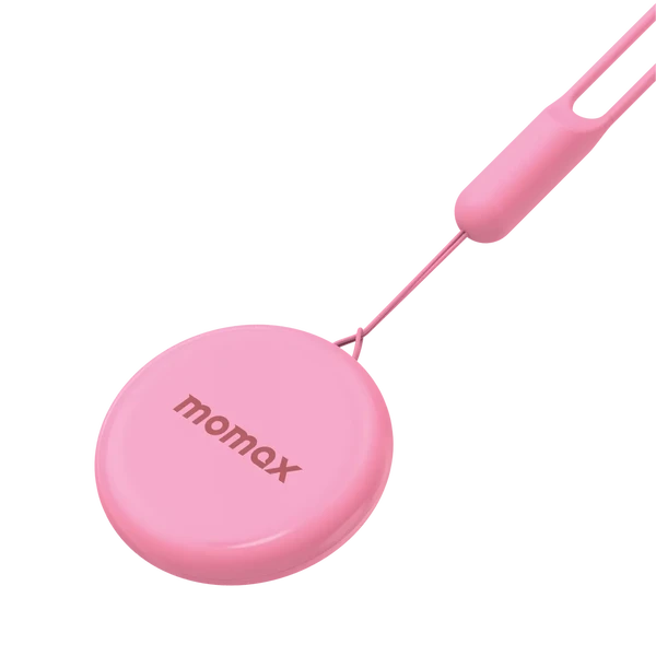 Трекер Momax PinPop Find My Tracker Pink водонепроникний IP66 для пошуку речей, ключів, сумок