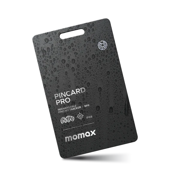 Карта-трекер Momax PinCard Pro Rechargeable для поиска вещей с поддержкой Apple Find My (Локатор)